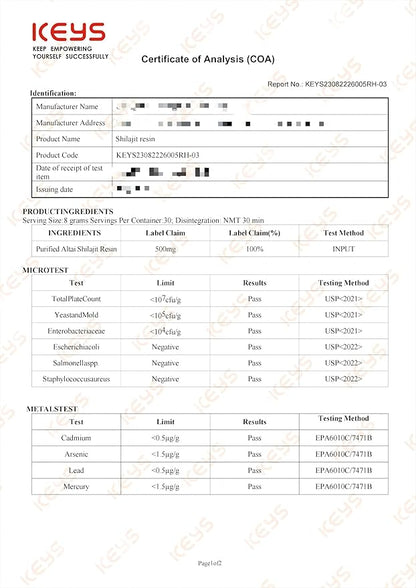 Premium Himalayan Shilajit Resin - 50g Pure & Natural Supplement for Energy, Immunity, and Mental Clarity, Rich in Fulvic Acid & Essential Minerals, Preservative-Free