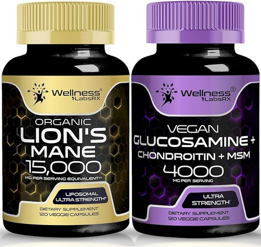 Glucosamine Chondroitin MSM | Lions Mane Supplement Capsules
