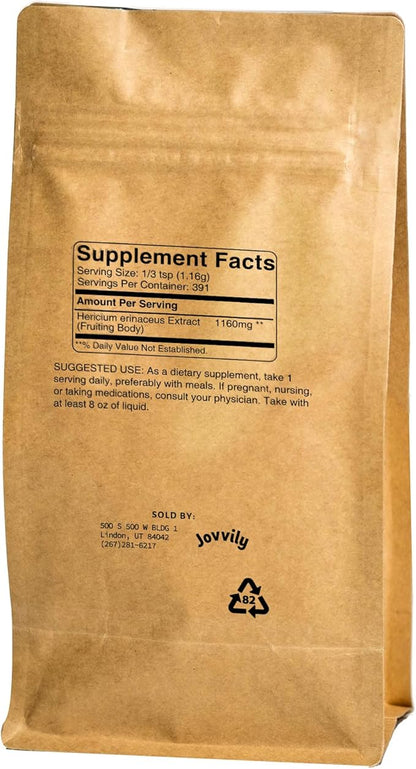 Lion's Mane Mushroom Extract, 1 lb, Hericium Erinaceus Extract, Herbal Supplement, Always Pure