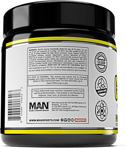 Man Sports 100% Pure Creatine Monohydrate Powder, Neutral, 500 Gram - 100 Servings