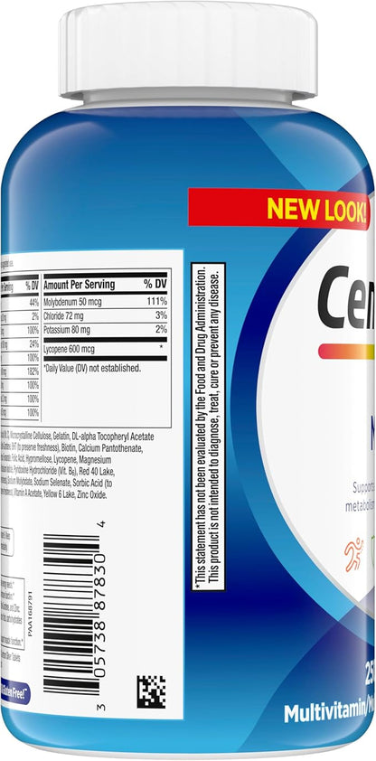 Centrum Multivitamin for Men, Multivitamin/Multimineral Supplement with Vitamin D3, B Vitamins and Antioxidants, Gluten Free, Non-GMO Ingredients - 250 Count
