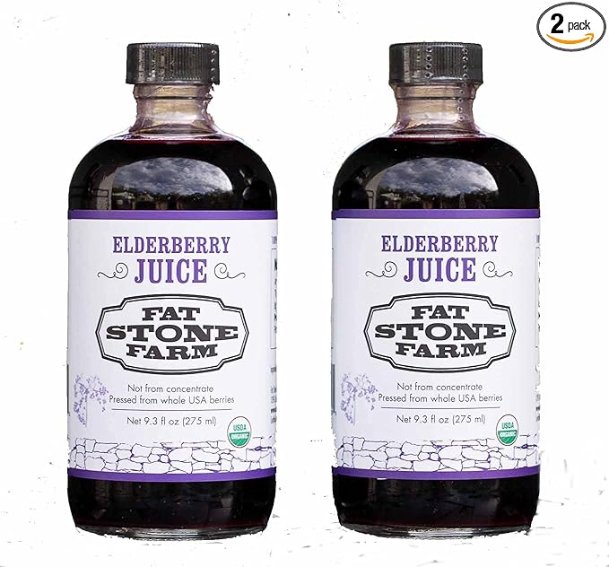 Organic Elderberry Juice 2X 9.3 fl. oz (New)