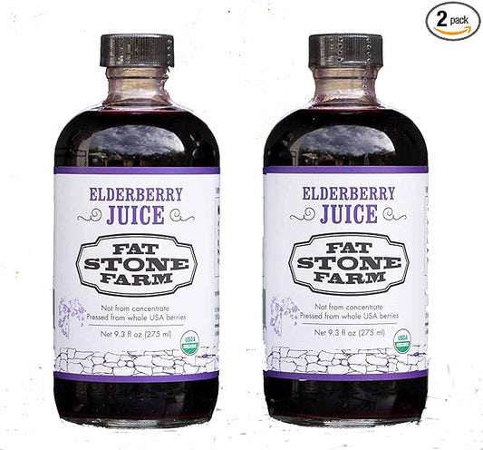 Organic Elderberry Juice 2X 9.3 fl. oz (New)
