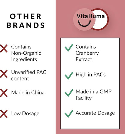Organic Cranberry Extract Capsules, 800 MG Per Serving, Whole Fruit Cranberry & Cran-Max, Natural Source of Proanthocyanidins (PACs), Antioxidants & Nutrients, Vegan, Non GMO, 60 Capsules