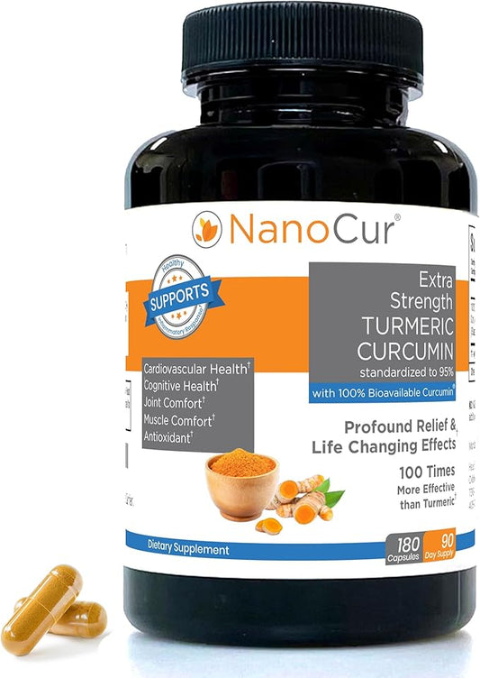 Turmeric Curcumin - 100x More Active Than Turmeric, 170% More Active Than Curcumin + Black Pepper Extract. Joint Support, Relief, and Energy You’ll Feel. Organic Curcumin/Plant-Based Carrier.
