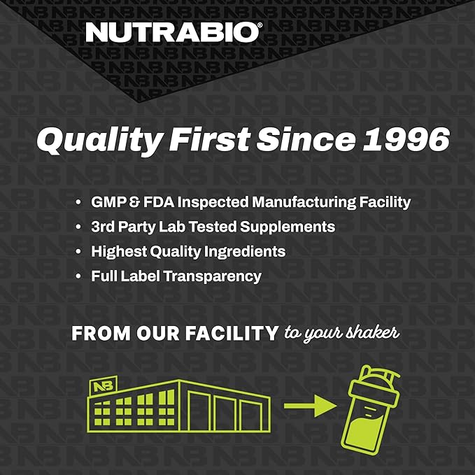 NutraBio Lions Mane Supplement Capsules- Organic Lion's Mane Mushroom Powder- Mushroom Supplement Capsules (500mg)- 60 Vegetable Capsules