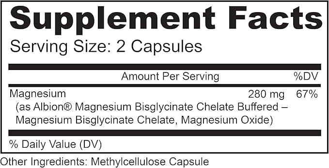 Lively Vitamin Co. Magnesium Ease - Chelated - Highly Bioavailable - Tension - Stress - Nerves - Immune Function - RLS - Gluten Dairy Soy Free - Non-GMO - 180 Vegan Capsules