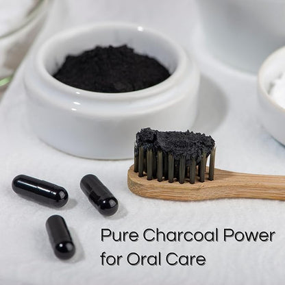 Activated Coconut Charcoal Capsules- Supports Health - Vegan, Organic, Non-GMO, No Additives - X-Large Bottle 210 Count - Pack of 3