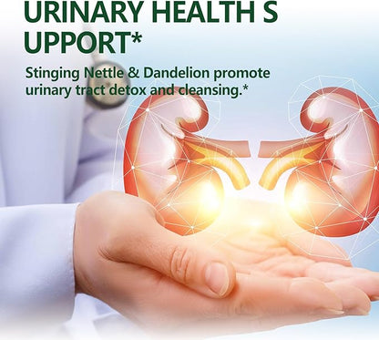 Herbal Drops, Extract with Stinging Nettle Quercetin Turmeric for Allergy Support, Urinary Health & Immunity. 2oz