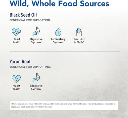 NORTH AMERICAN HERB & SPICE Black Seed Gummies, Pomegranate Flavor - 60 Gummies - Cardiovascular & Digestive Support - Non-GMO - 30 Servings