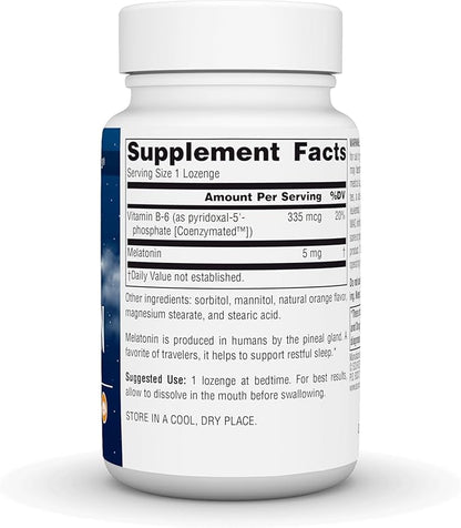 Source Naturals Melatonin, Dietary Supplement That Supports Sleep* 5 mg - 200 Orange Flavored Lozenges