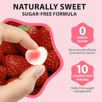 Womens Multivitamin Gummy with Vitamins A, C, D, E, K, B6, B12, Multivitamins for Women, Support Energy Beauty Immune, Hair & Nails, Skin Care, Strawberry Flavor, Sugar Free (120 Gummies)
