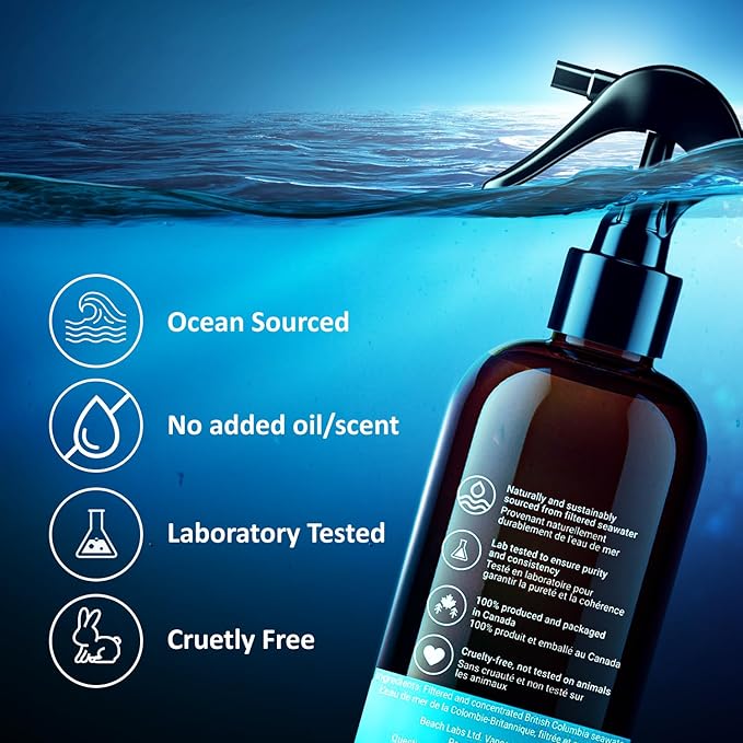 Magnesium Oil Spray - Ocean-Sourced Magnesium for Daily Wellness | 100% Natural with 40+ Trace Minerals | 8 fl oz