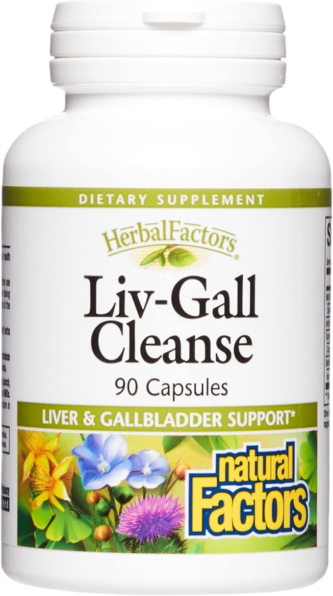 HerbalFactors by Natural Factors, Liv-Gall Cleanse, Supports Liver and Gallbladder Health, 90 capsules