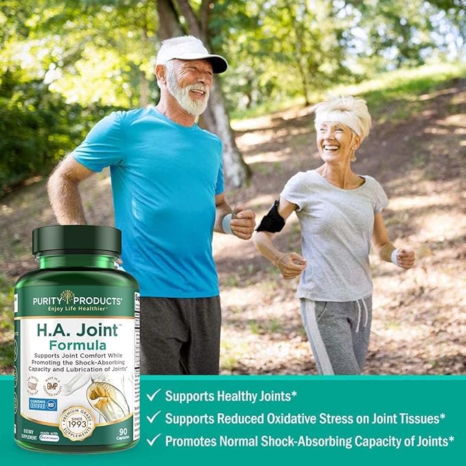Purity Products JointGel (Berry Flavor) + HA Joint Formula Bundle Bioactive Collagen Peptides + MSM - Supports Joint Function + Flexibility While Fortifying Joint Cartilage - Hyaluronic Acid +More