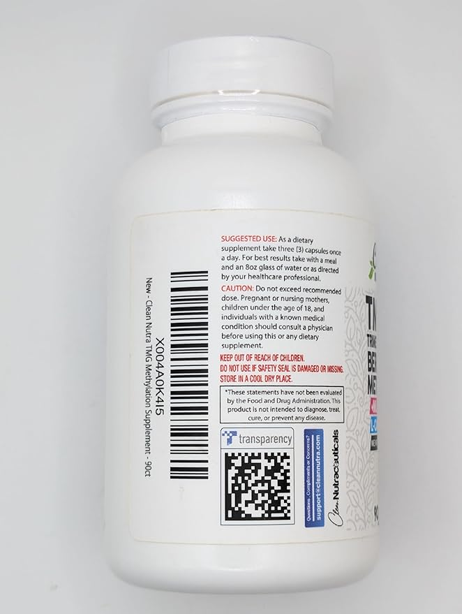 Clean Nutra Methylated Multivitamin for Women Men TMG Taurine Supplement + B6 Vitamins, B12, D3 K2, Magnesium Methylfolate Milk Thistle Omega 3 Turmeric NAC L Carnitine Creatine COQ10 B Complex Caps