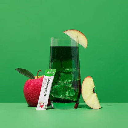 Nature's Sunshine Chlorophyll Stick Packs: Supercharge Your Detox and Boost Gut Health in Convenient, Delicious Stick Packs (Crisp Apple)