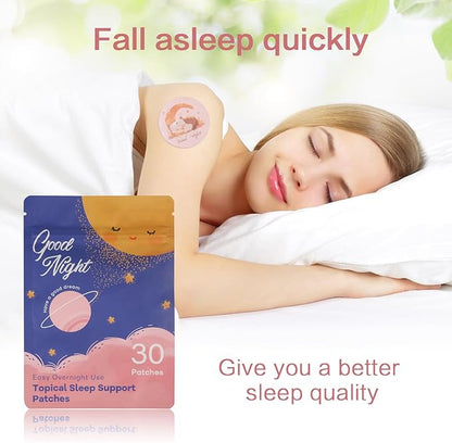 Sleep Patches for Adults Extra Strength 30 Patches - Long-Lasting Night Comfort with Melatonin, Valerian & Natural Botanicals - Fast-Acting Transdermal Support for Restful Sleep, Morning Refreshment