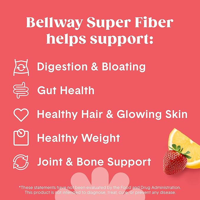Bellway Super Fiber Powder + Collagen, Strawberry Lemonade Super Fiber + Greens Bundle