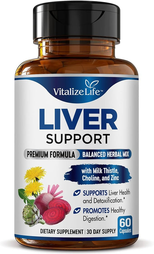 Liver Cleanse Detox & Repair – Milk Thistle Supplement for Liver Health – Liver Detox and Liver Support for Men and Women – Milk Thistle Liver Detox – Liver Pills – Non-GMO, Vegan, Made in USA