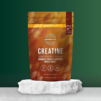 Primal Harvest Creatine Powder Supplement for Men and Women's Fitness, Workouts, and Muscle Growth, to Help Promote Recovery, Strength, Energy, and Endurance (2)