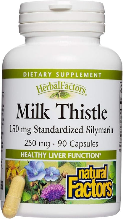 NATURAL FACTORS Milk Thistle Extract 250 Mg, 90 CT