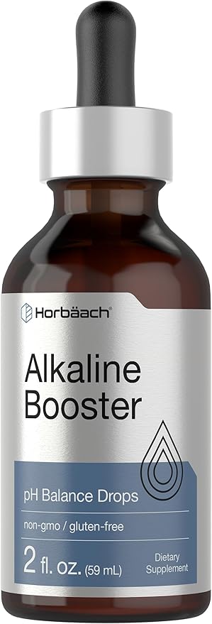 Horbaach Alkaline Water Drops | 2 fl oz | pH Balance Supplement | Booster with Minerals | Non-GMO & Gluten Free