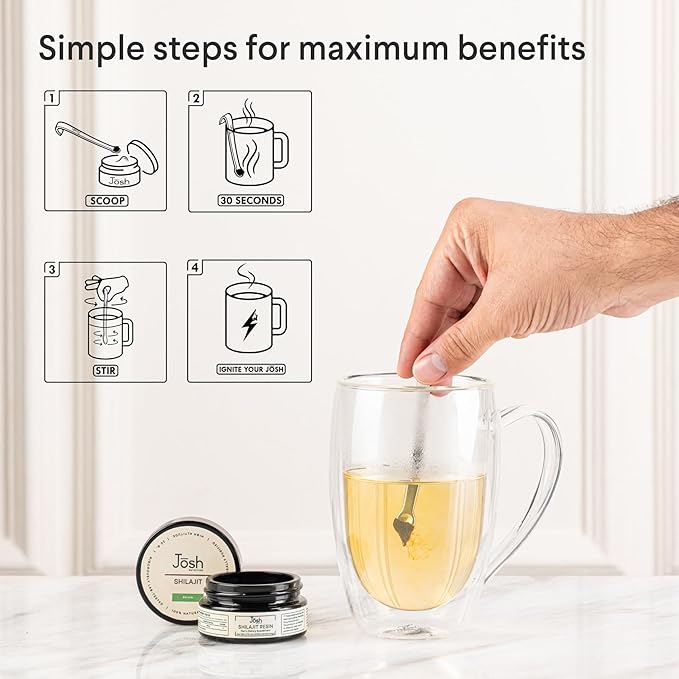 Pure Himalayan Shilajit Resin | High Potency Natural Supplement for Men | Boosts Energy, Focus & Mood | Fulvic Acid & 85+ Trace Minerals | Third-Party Lab Tested | 30 Servings