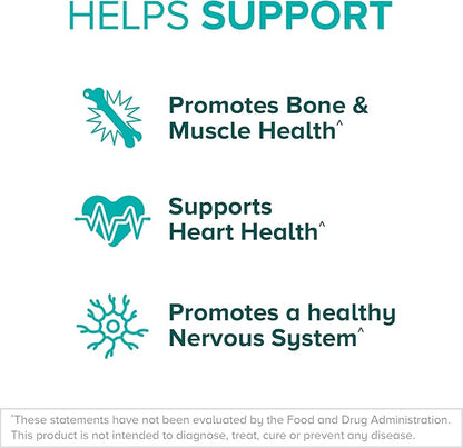 Qunol Magnesium Glycinate Complex, Gentle on Stomach, 250mg One Pill Dose, Superior-Absorption Magnesium, Nerve, Bone and Muscle Health Supplement, 60 Count (Pack of 1)