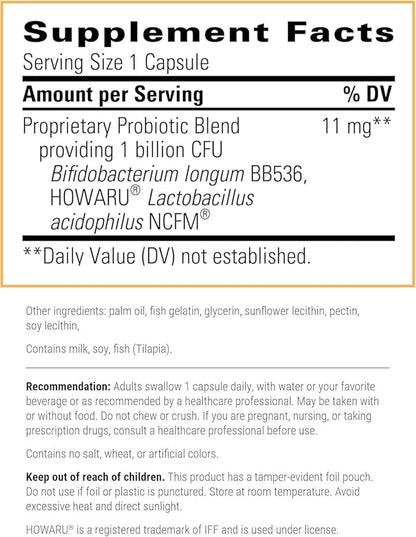 Integrative Therapeutics Probiotic Pearls - Digestive Health & Gut Health Supplement* - Lactobacillus Acidophilus & Bifidobacterium - Daily Digestive Supplement for Men & Women* - 90 Capsules