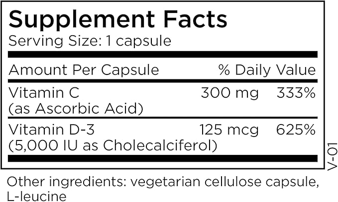 MethylPro Vitamin D3 5000 IU - Vitamin D Supplements with 125mcg of VIT D3 - Support Healthy Brain Function and Nutritional Status - Pairs Well with L-Methylfolate (90 Capsules)