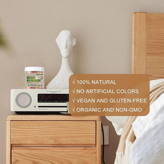 Hemp Gummies Advanced Extra Strength- High Potency Natural Hemp Oil Extract Gummy, Great for Peace & Relaxation,Naturals Fruit Flavors,Made in USA