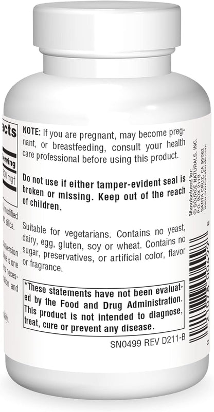 Source Naturals Acetyl L-Carnitine 500mg, 60 Tablets