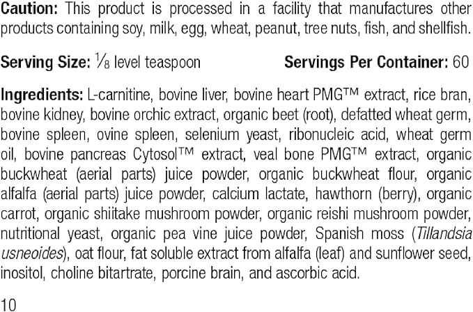 Standard Process Inc. Canine Cardiac Support - Dog Heart Health Supplement - Nutritional Formula to Support Cardiac Function - Pet Health Supplement with Selenium - 25 g