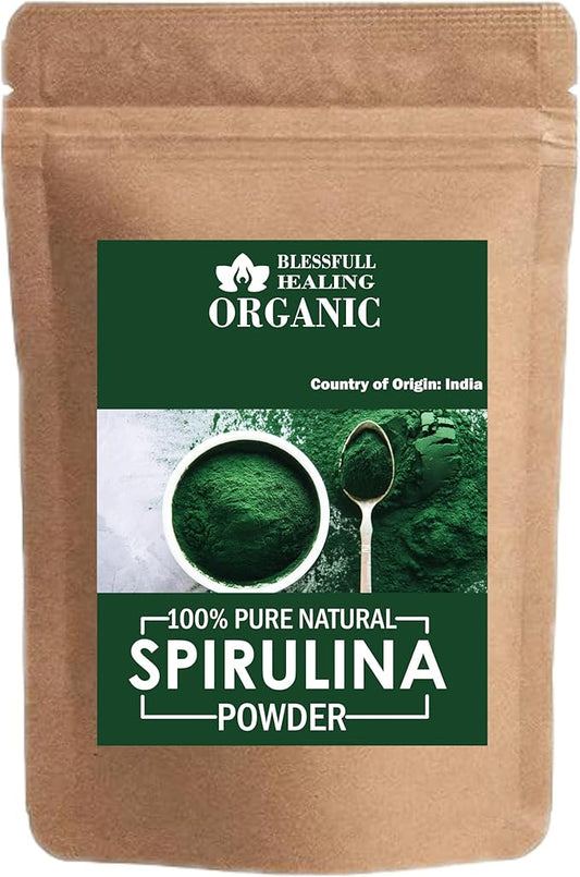 Organic 100% Pure Natural Spirulina Powder | 100 Gram / 3.52 oz