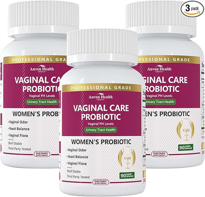 Vaginal Probiotics for Women - 60 Billion CFU for pH Balance, Vaginal Flora, Odor, Yeast & Digestive Health, Vegan & Non-GMO with Saffron, Lecithin, Cranberry, Olive Leaf | 270 Capsules