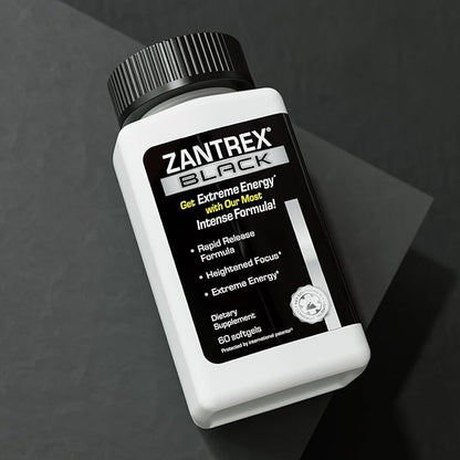 Zantrex Black – Naturally Boost GLP-1 & Metabolism Support | Thermogenic Energy, Weight Management Formula | 60 Pills
