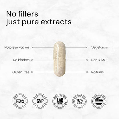 ACEWORKZ Elite Brain - Nootropic Brain Supplement for Focus, Memory, & Mental Clarity - ALCAR, Lions Mane, ALA, L-Theanine, Vitamin B Complex - Natural Energy, Caffeine-Free (60 Capsules)
