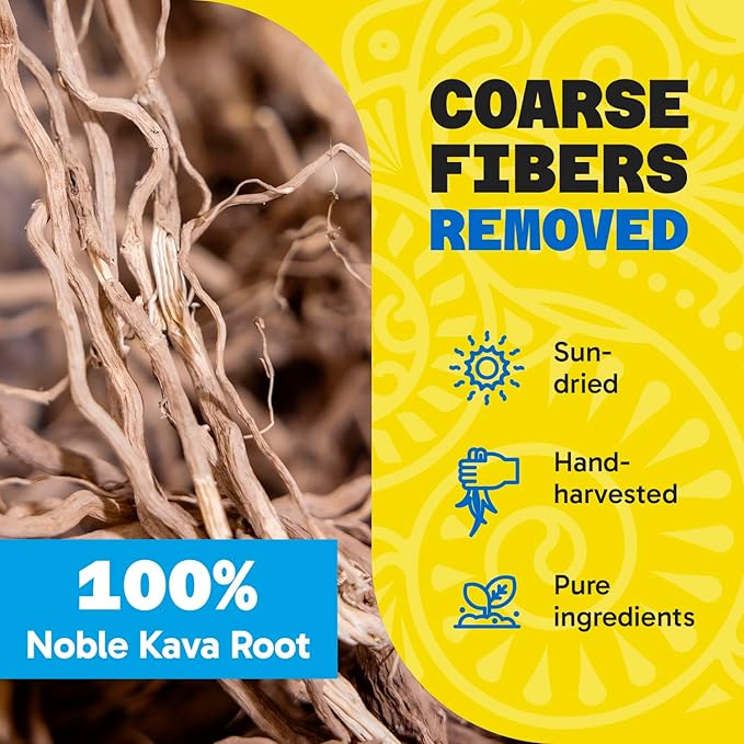 Fiji Vanua Kava Micronized Kava Powder, Portable and Easy to Prepare Kava Root, No Straining Needed, Pure & Strong Drink Powder, 8 oz