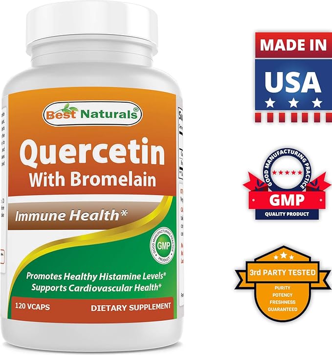 Best Naturals MK-7 100 mcg & Quercetin with Bromelain