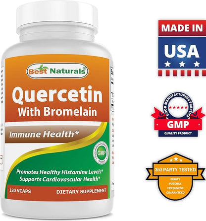 Best Naturals MK-7 100 mcg & Quercetin with Bromelain