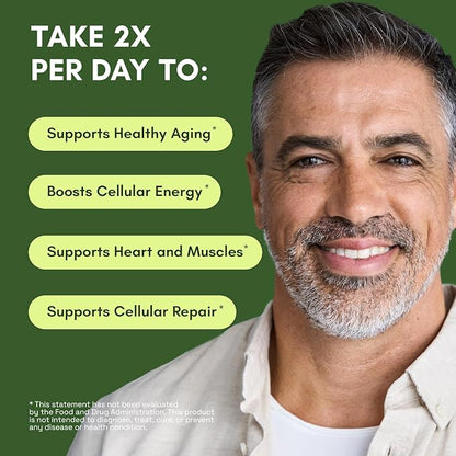 NMN Supplement Alternative - Liposomal NAD with Resveratrol - High Purity NAD Supplement for Anti-Aging, Energy, Focus - 60 Capsules