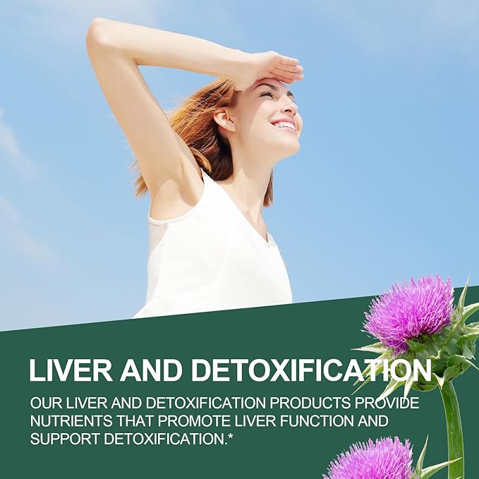 Milk Thistle Silymarin Marianum 630 mg Liver Support, Antioxidant Support, Detox, Liver Protection Capsules for Staying Up Late, Drinking and Hangover, Dull Skin