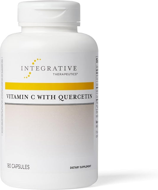 Integrative Therapeutics Vitamin C with Quercetin - Antioxidant Vitamin C Supplement for Immune Support* - Immune Health Supplement for Men & Women* - Vegan - 180 Capsules