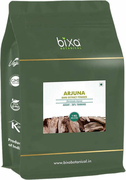 bixa BOTANICAL Arjuna (Terminalia Arjuna) | Dry Extract 30% Tannins | Potent Heart Tonic & Rejuvenative | Herbal Supplement for Heart Health | Superfood. (35.2 Ounce (Pack of 1), Arjuna Extract)