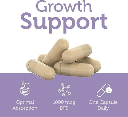 Zahler Methylfolate - Supports Healthy Fetal Development and Genetic Health - Methylated Folic Acid from 1000 mcg DFE L-Methylfolate - Kosher Non GMO Methyl Folate Supplement for Women (120 Capsules)