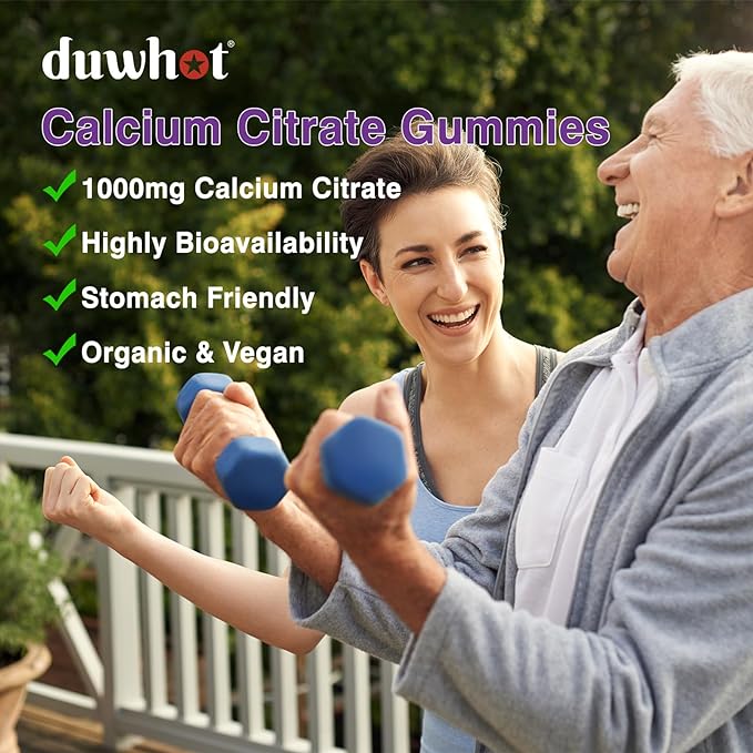 Calcium Citrate Gummies, Chewable Calcium Citrate 1000mg for Bone, Muscle & Immune Support, Ultimate Absorption Calcium Supplements for Women & Men, Blueberry,120 Chews