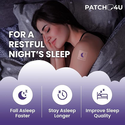 Sleep Patches for Adults Extra Strength | Easy-to-Apply Sleep Patch with Melatonin & Valerian | Relax & Wake Up Refreshed | Long-Lasting Night Comfort for Men & Women | 42 Patches
