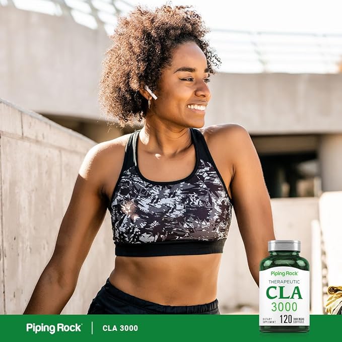 Piping Rock CLA Supplements | 3000mg | Conjugated Linoleic Acid | 120 Softgels | Non-GMO, Gluten Free