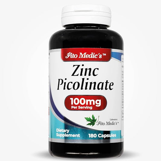 LAB | zinc supplements | zinc 100mg | Zinc Picolinate | Immune Support Supplement | 180 Capsules| zinc supplements | Ultra high Absorption.